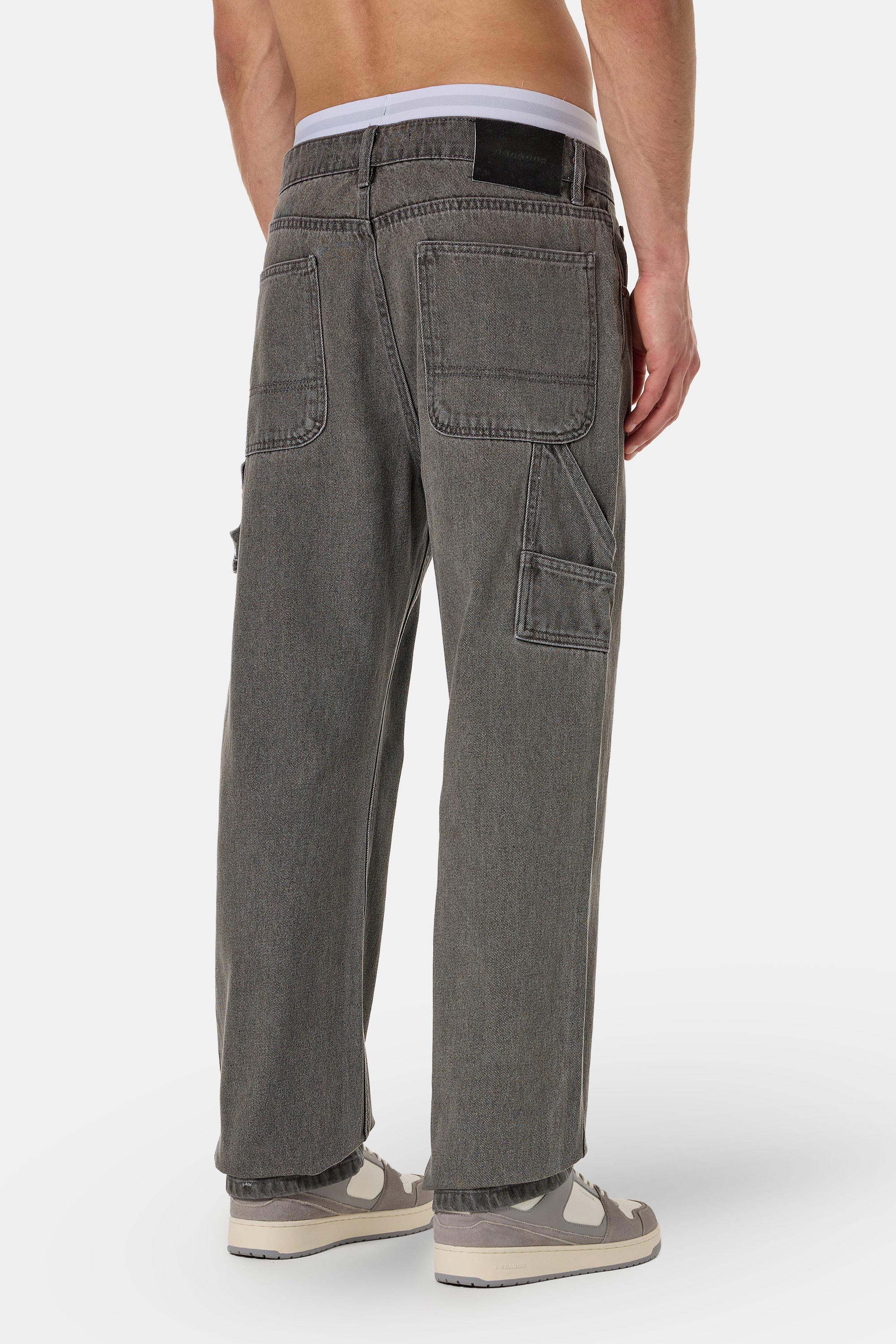 Daule Baggy Workwear Jeans Washed Grey – PEGADOR®