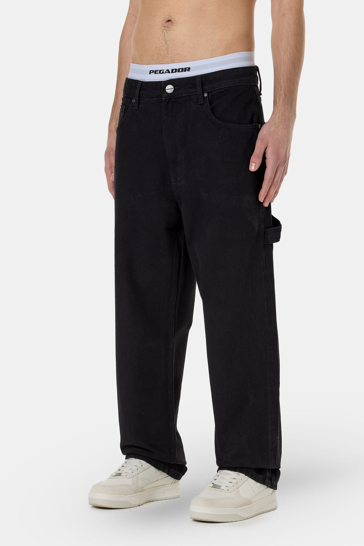 Daule Baggy Workwear Jeans Deep Black - 28