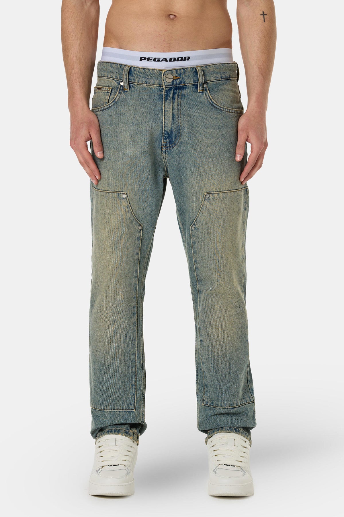 Vinto Carpenter Jeans Washed Vintage Blue - 28