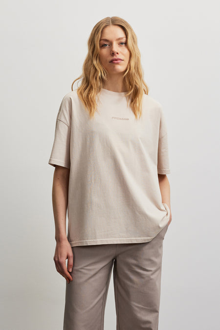 Bracy Heavy Oversized Tee Cream