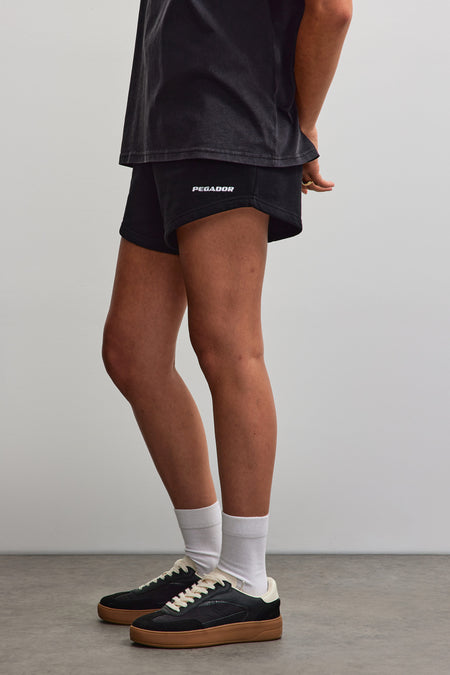 Wiluna High Waisted Sweat Shorts Black