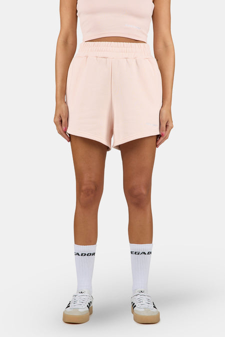 Wiluna High Waisted Sweat Shorts Dusty Rose
