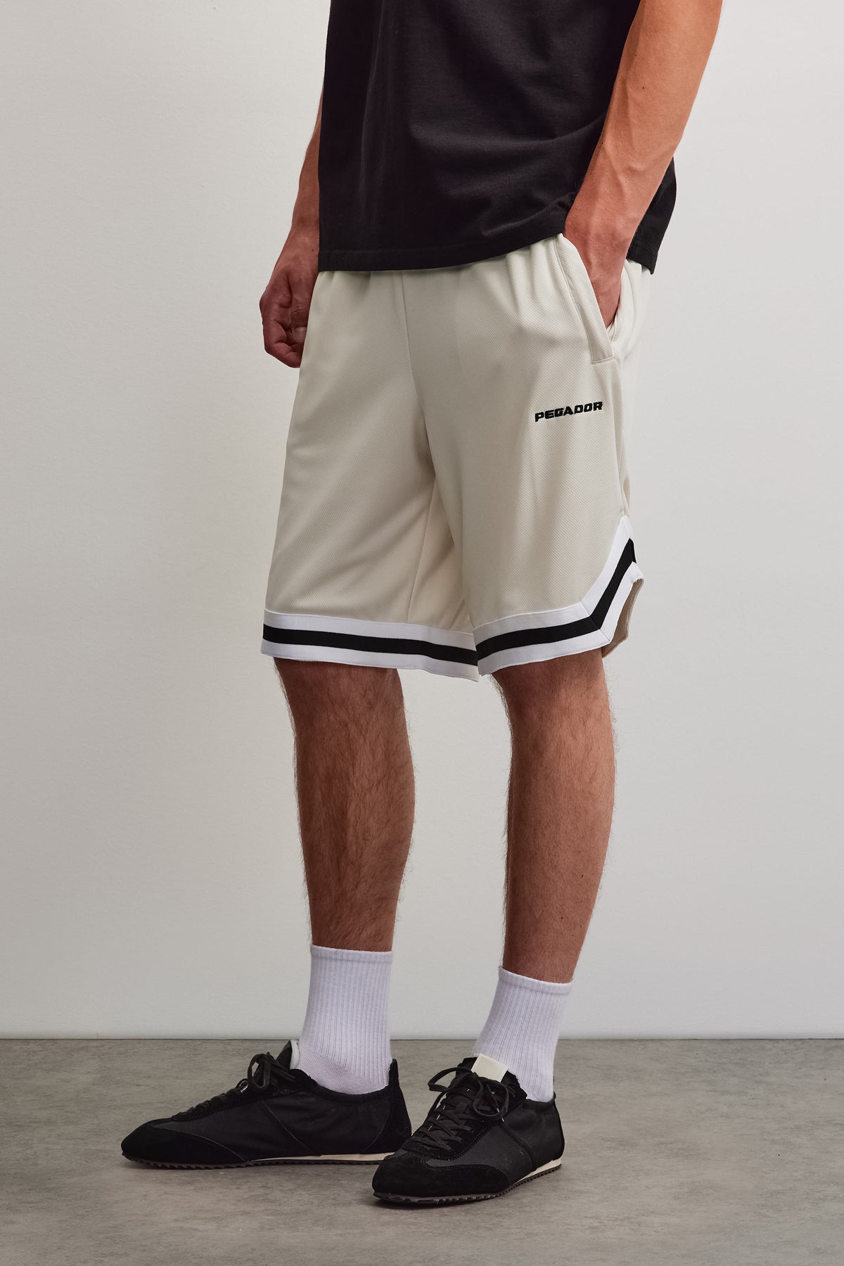 Lansing Basketball Shorts Salty Cream - XS
