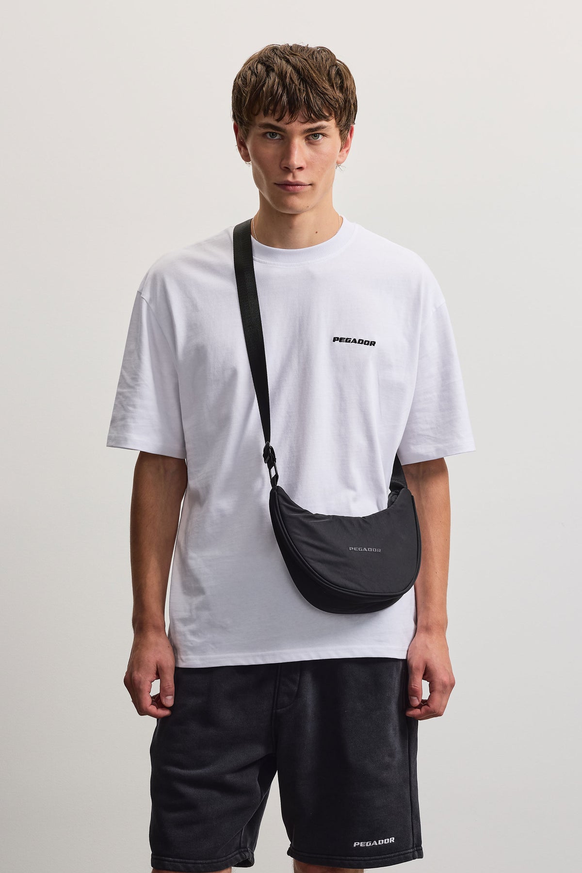 Sycamore Logo Nylon Shoulder Bag Black - ONE SIZE