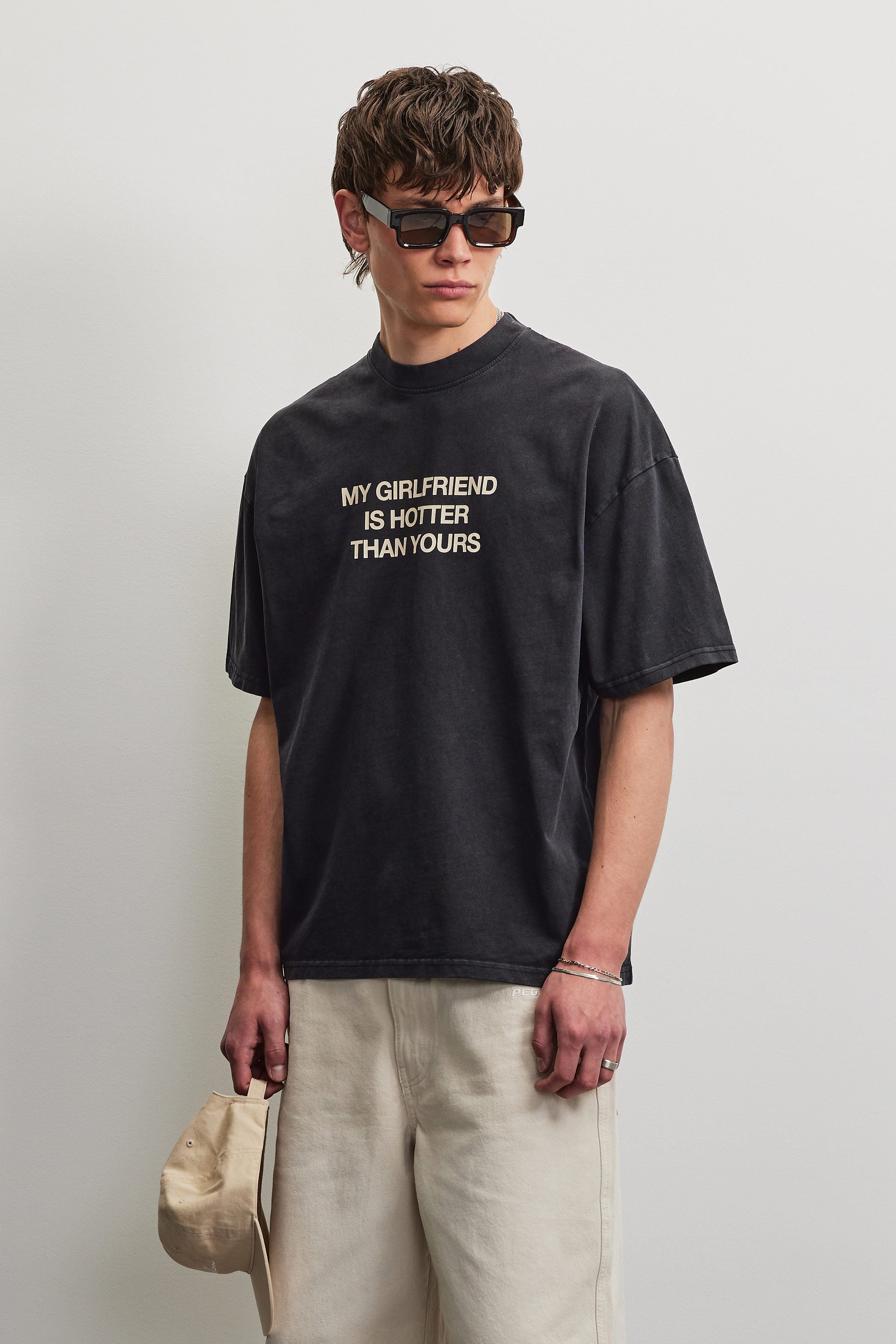 Lobos Boxy Tee Vintage Black – PEGADOR®