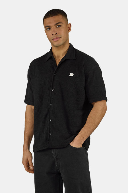 Libco Structured Knit Shirt Black
