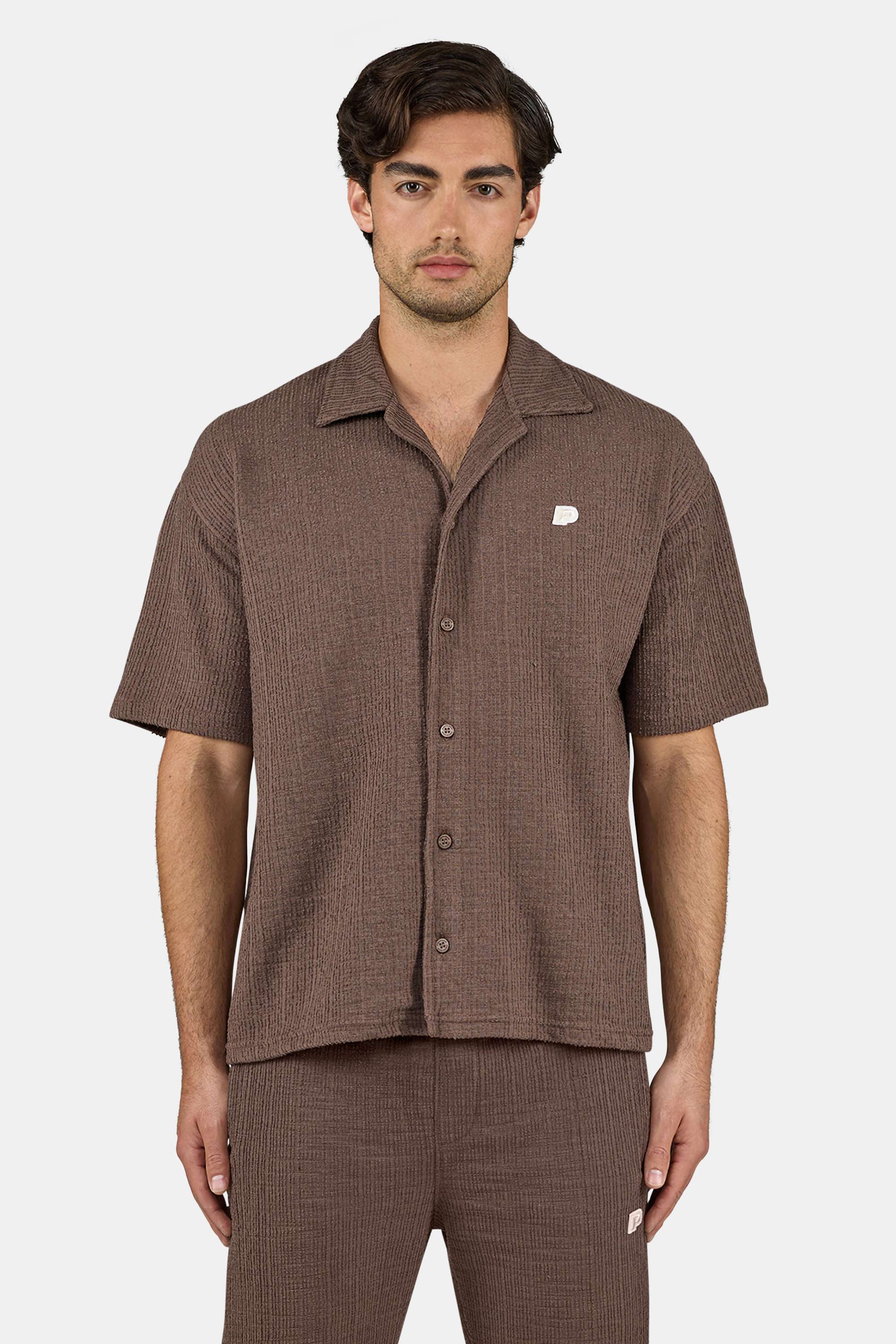 Libco Structured Knit Shirt Washed Cozy Brown – PEGADOR®