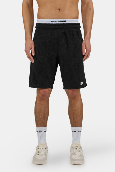 Libco Structured Knit Shorts Black