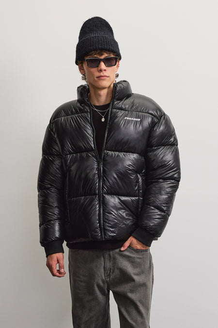 Solin Light Glossy Puffer Jacket Black