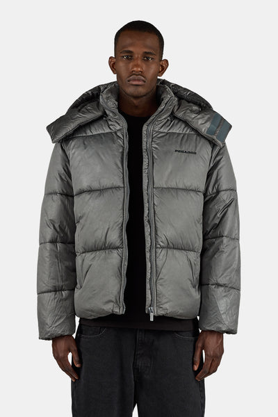 ジャケット・アウター &her Padded Coat Mugwort enof urbanbobby Logo puffer jacket in grey - And Wander | Mytheresa