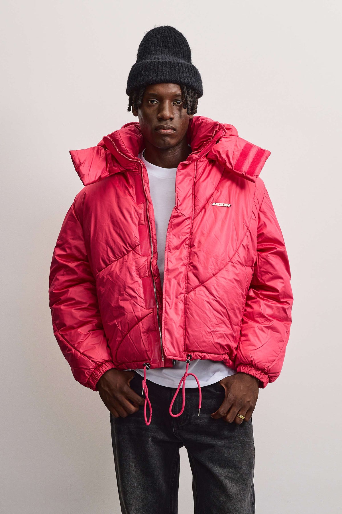 Henry Vintage Oversized Puffer Jacket Virtual Pink - XS