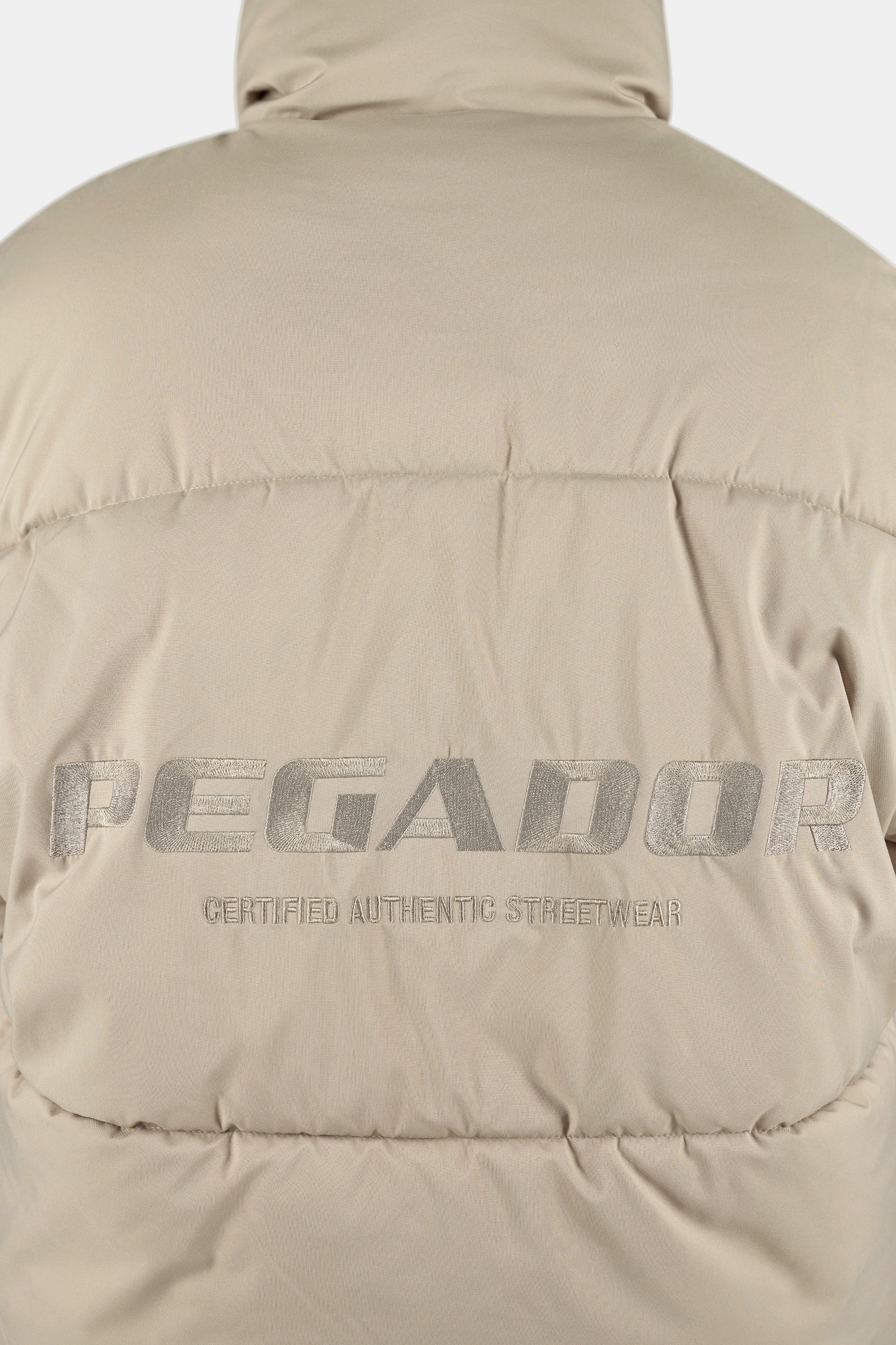 Jara Oversized Boxy Puffer Jacket Beige – PEGADOR®