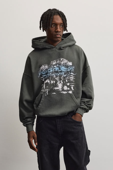 Macon Boxy Hoodie Anthracite