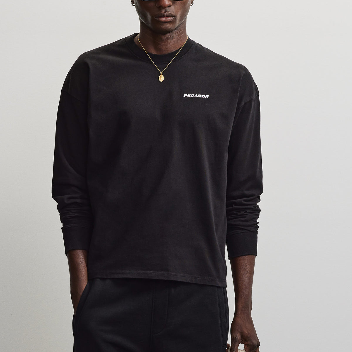 Long Rusk Kit Rusk Logo Oversized Longsleeve Washed Black – PEGADOR®