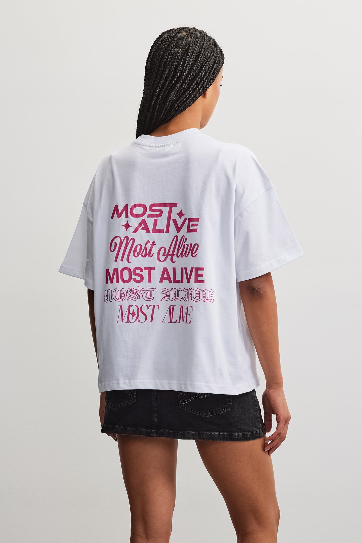 Mei Heavy Oversized Tee White - XS