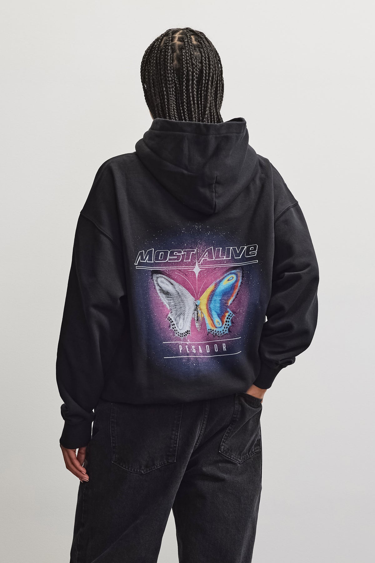 Nena Oversized Hoodie Black - XS