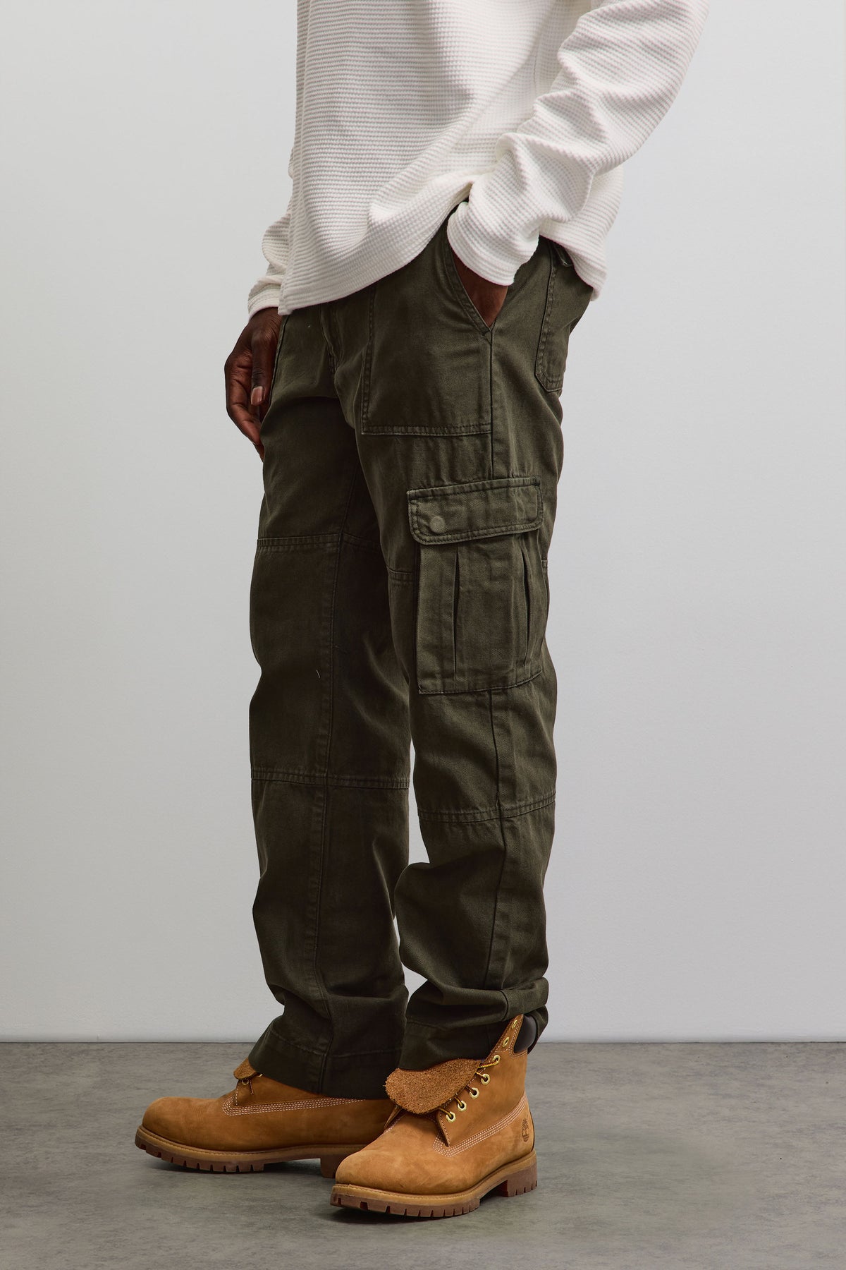 Risley Cargo Pants Olive Green - 28