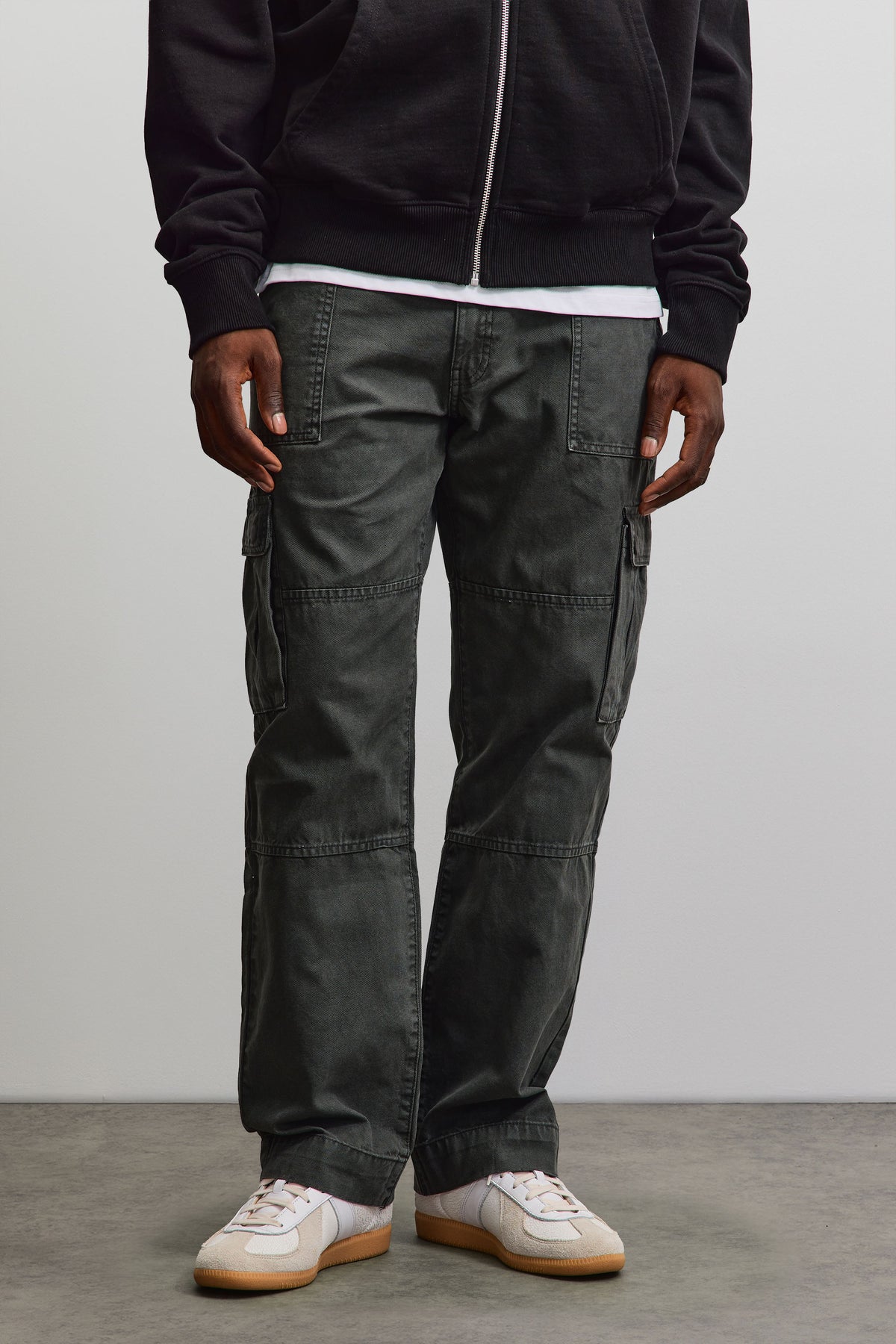 Risley Cargo Pants Dark Grey - 28