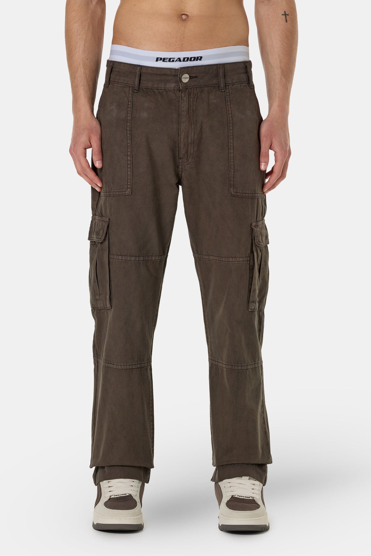 Risley Cargo Pants Dark Brown - 28