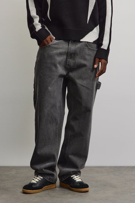 Drato Baggy Workwear Jeans Washed Grey