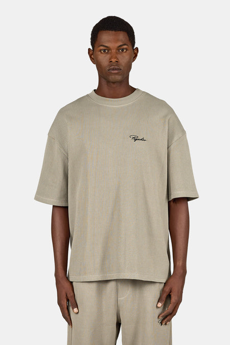 Signar Oversized Rib Tee Flint Grey