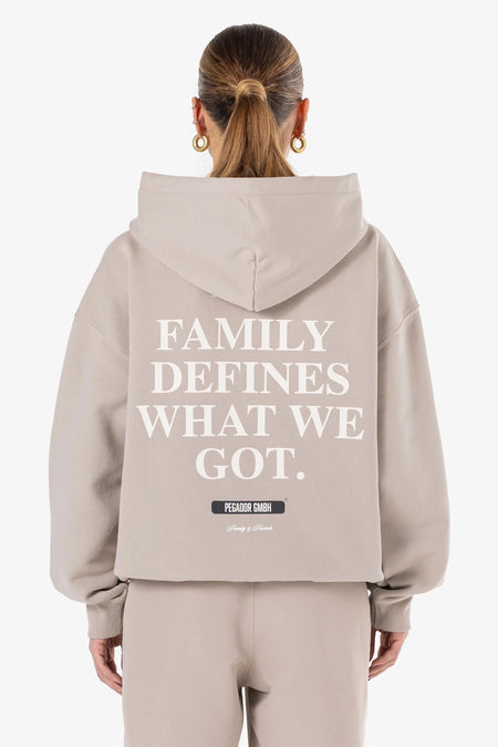 Nenno Oversized Hoodie Dark Stone