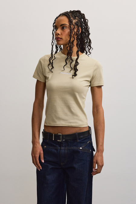 Yona Slim Tee Khaki Beige