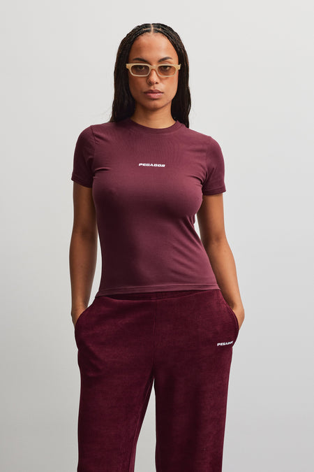 Yona Slim Tee Dark Red