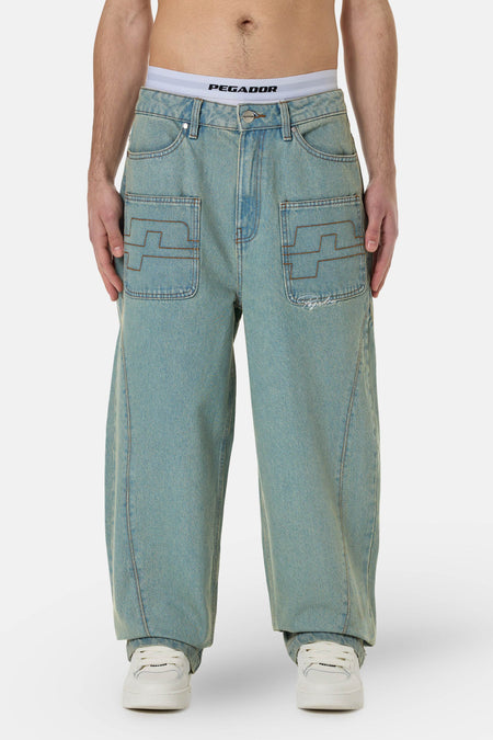 Legacy Wide Jeans Washed Vintage Blue