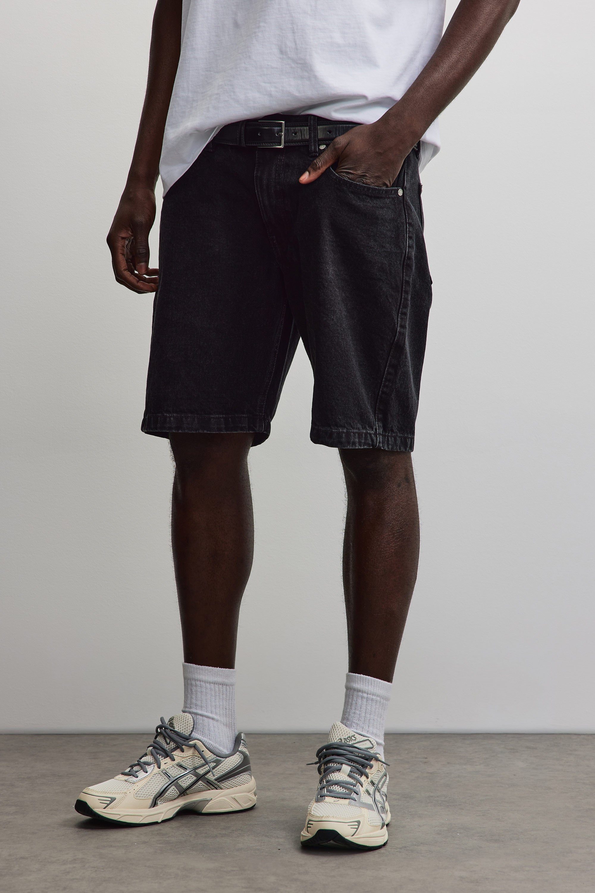 Bostic Jeans Shorts Washed Black – PEGADOR®