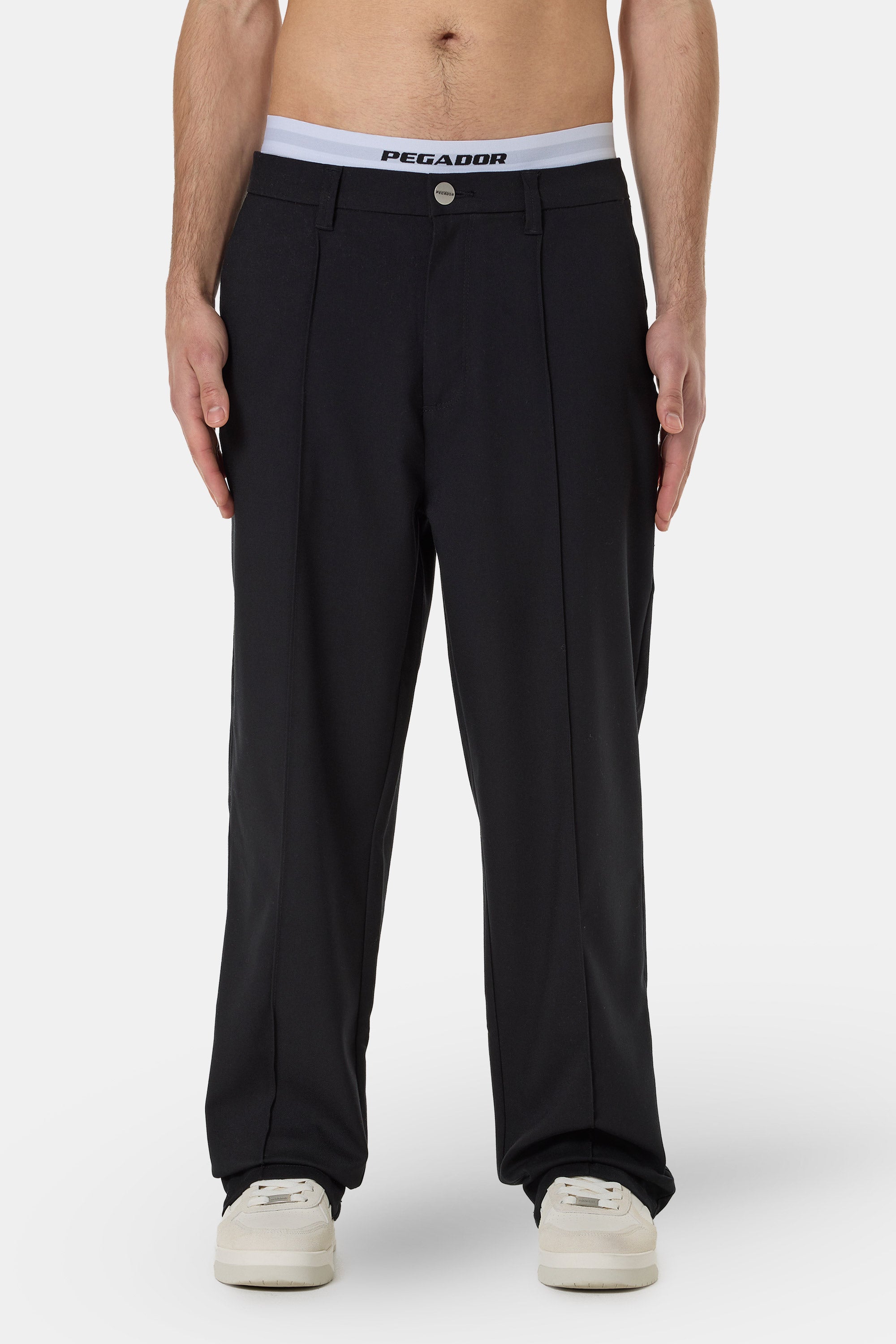 Mador Wide Suit Pants Black – PEGADOR®