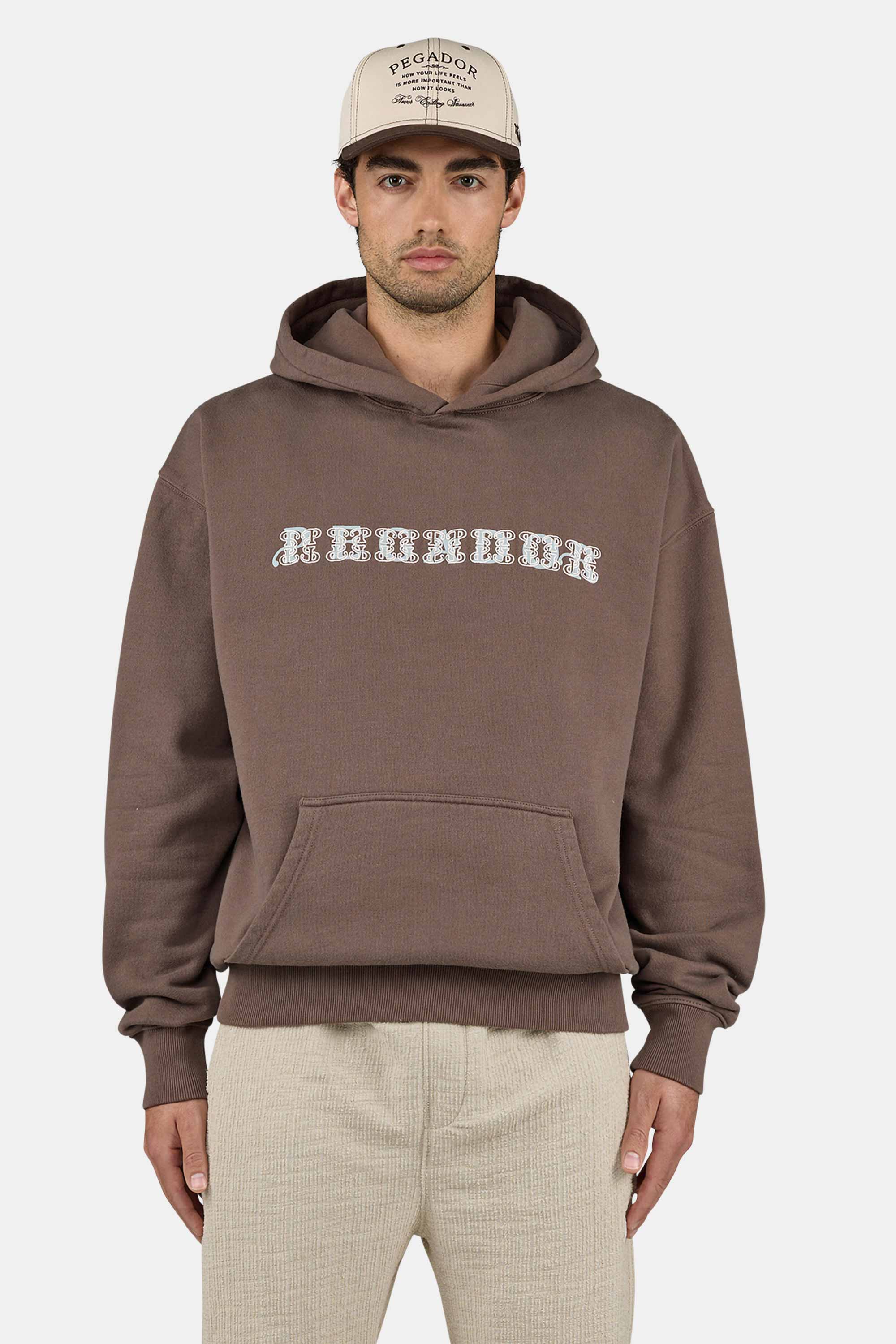 Zenor Oversized Hoodie Washed Cozy Brown – PEGADOR®