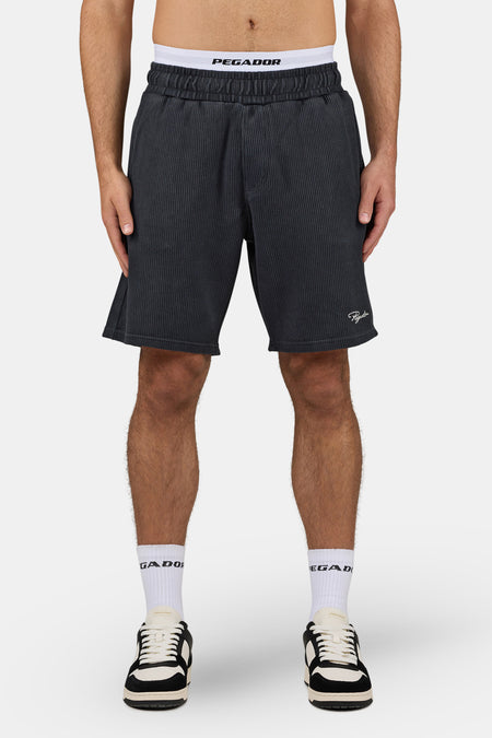 Signar Heavy Rib Shorts Vintage Black
