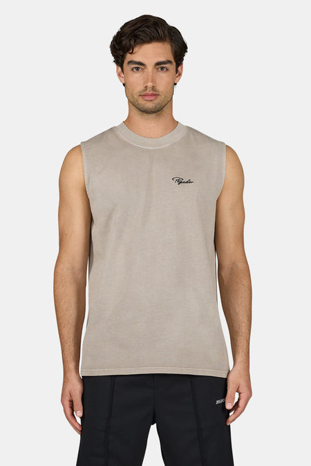 Signar Sleeveless Tee Vintage Rock Grey