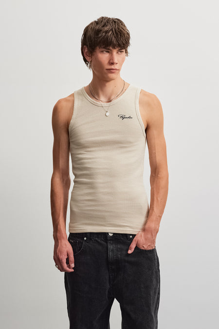 Signar Waffle Undershirt Light Beige