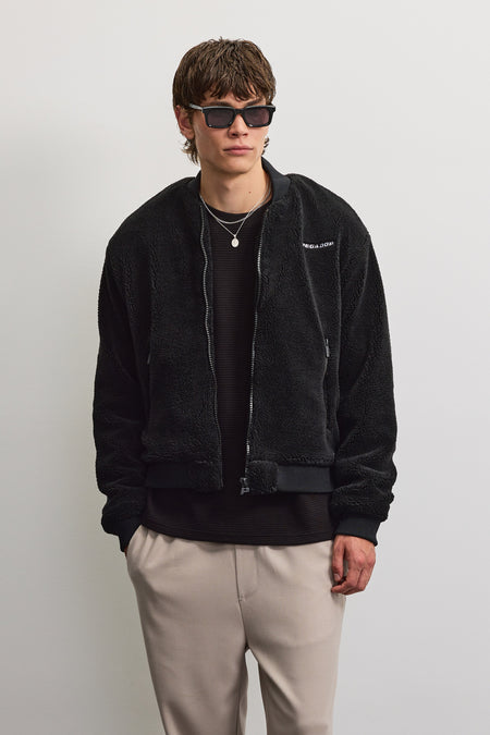 Ember Teddy Bomberjacket Black