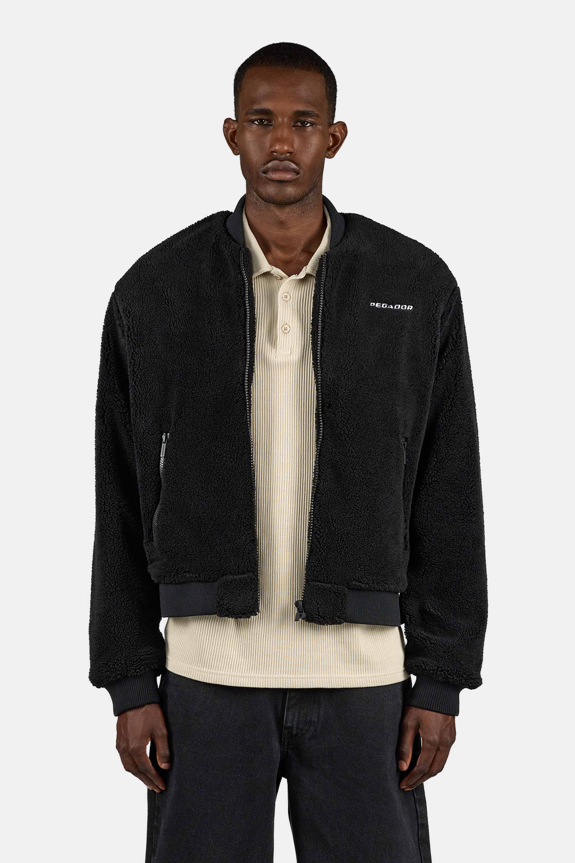 EMODA エモダ　☆　TEDDY BOMBER　テディボンバージャケット☆　黒 Ember Teddy Bomberjacket Black – PEGADOR®