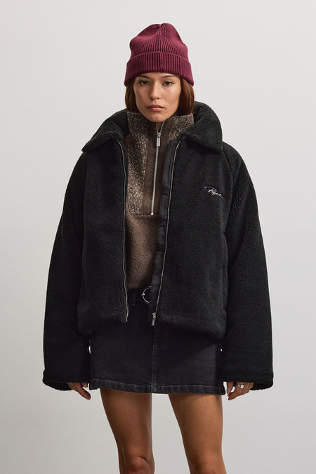Laja Teddy Jacket Black