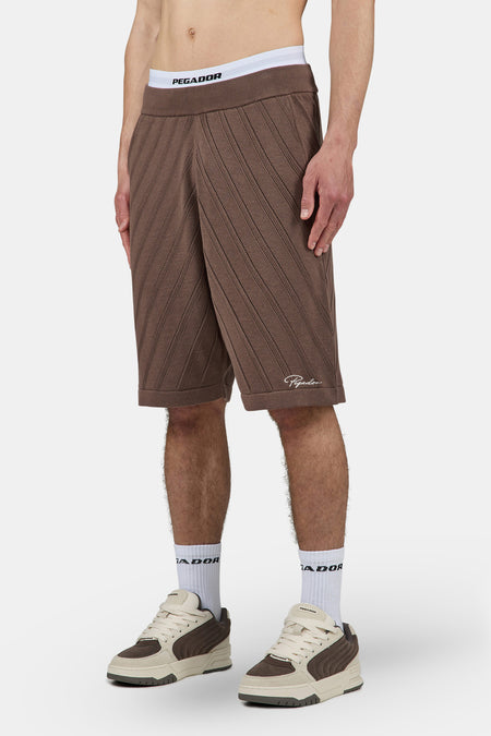 Canva Knit Shorts Cozy Brown