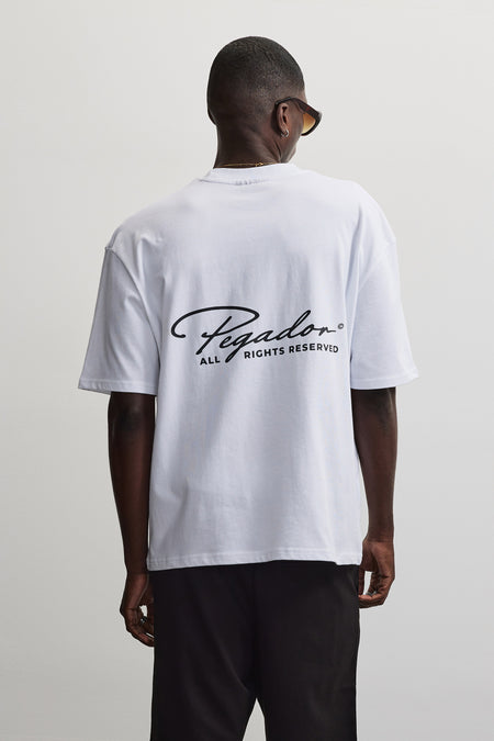 Pike Oversized Tee White