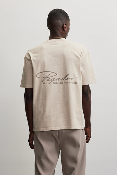Pike Oversized Tee Washed Cream – PEGADOR®