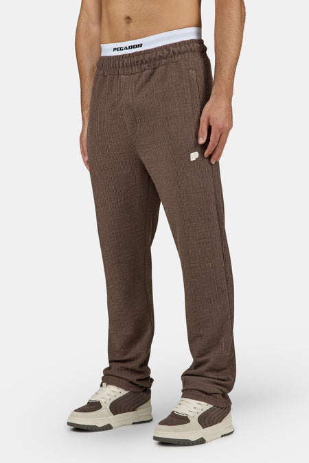 Libco Structured Knit Wide Pants Cozy Brown