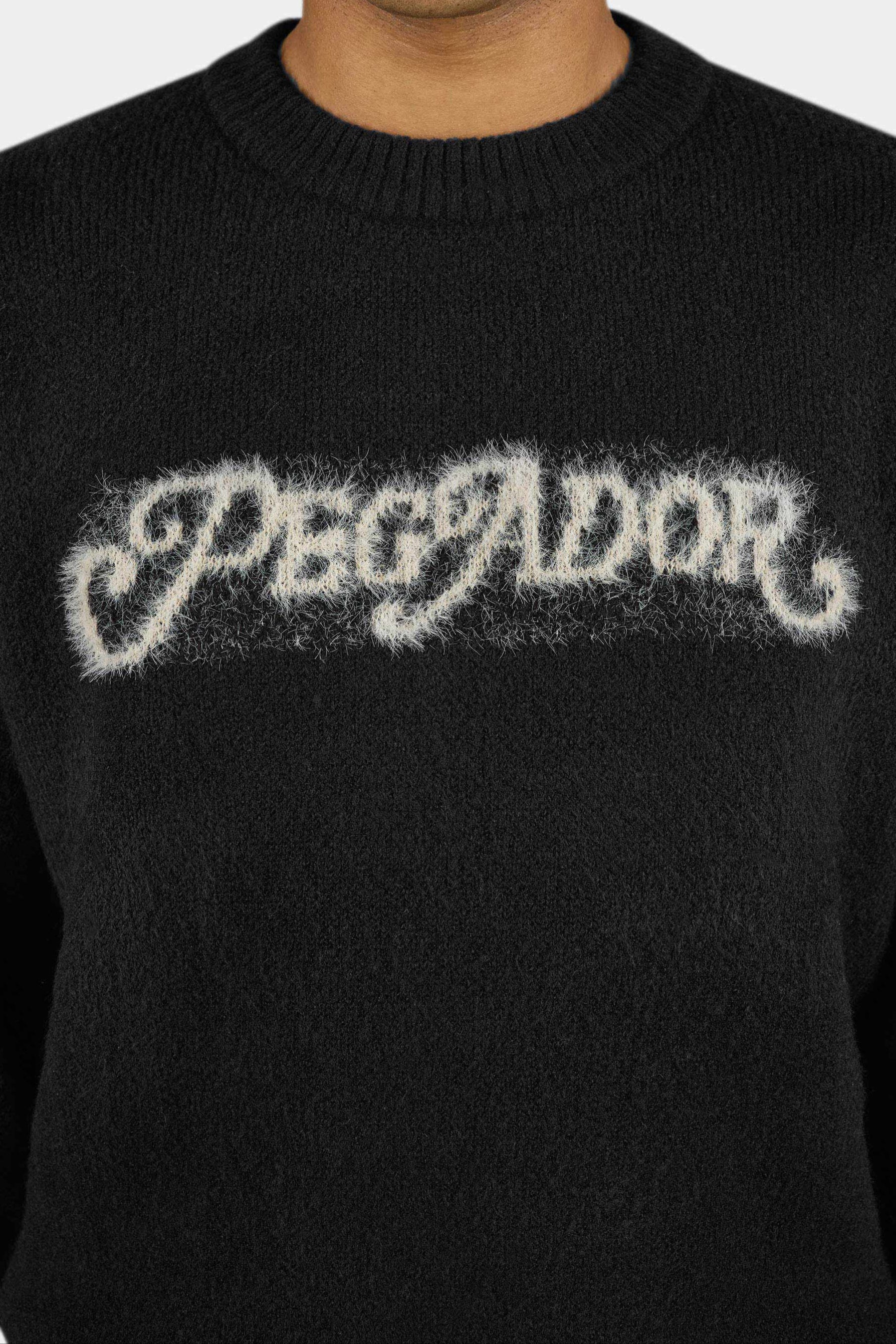 Nepole Oversized Knit Sweater Black – PEGADOR®