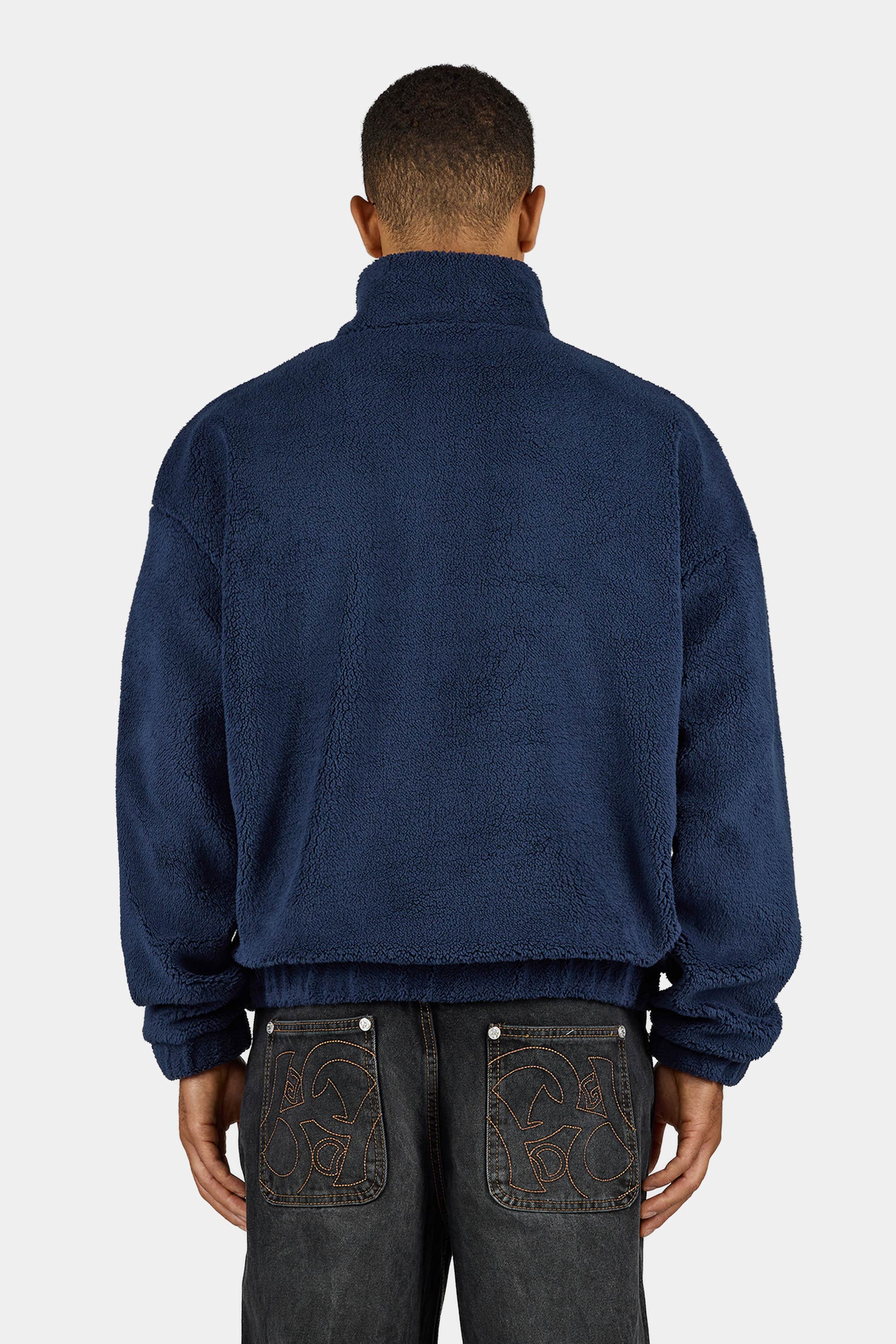 Puka Teddy Half Zip Sweater Indigo Navy – PEGADOR®
