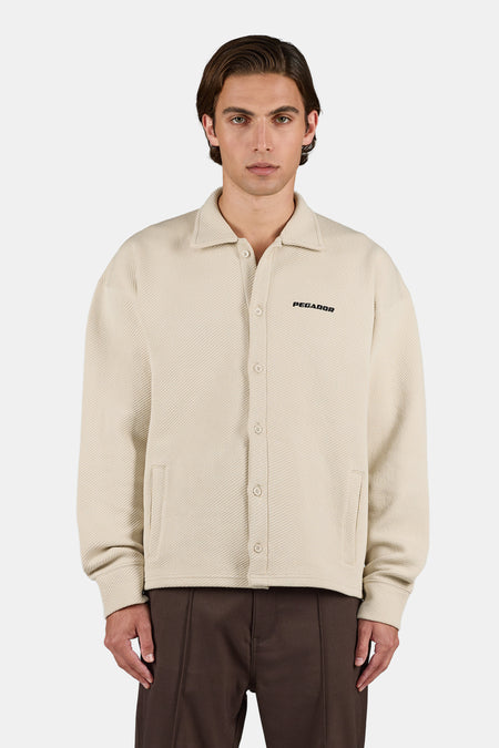 Tate Structured Overshirt Washed Stone