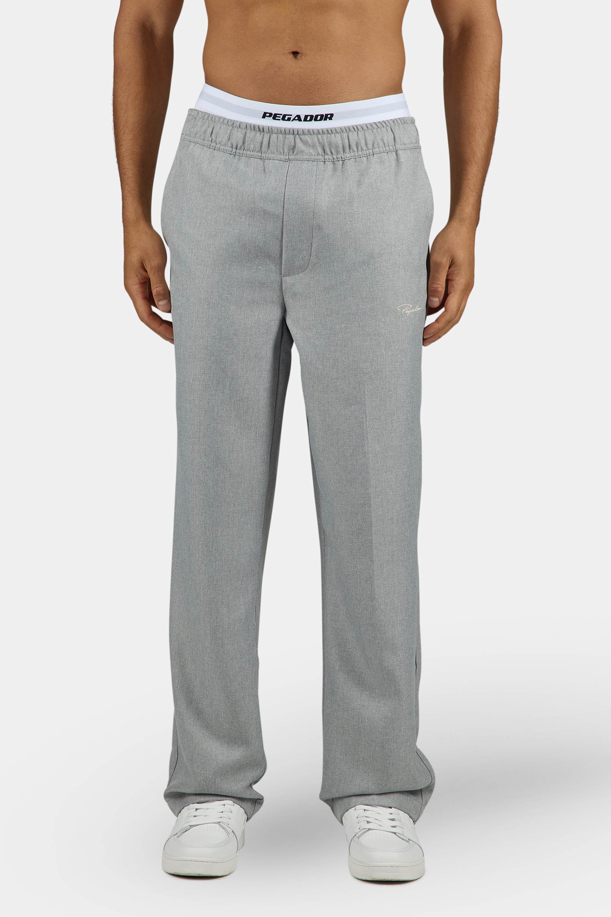 Tapert Textured Smart Pants Heather Grey – PEGADOR®