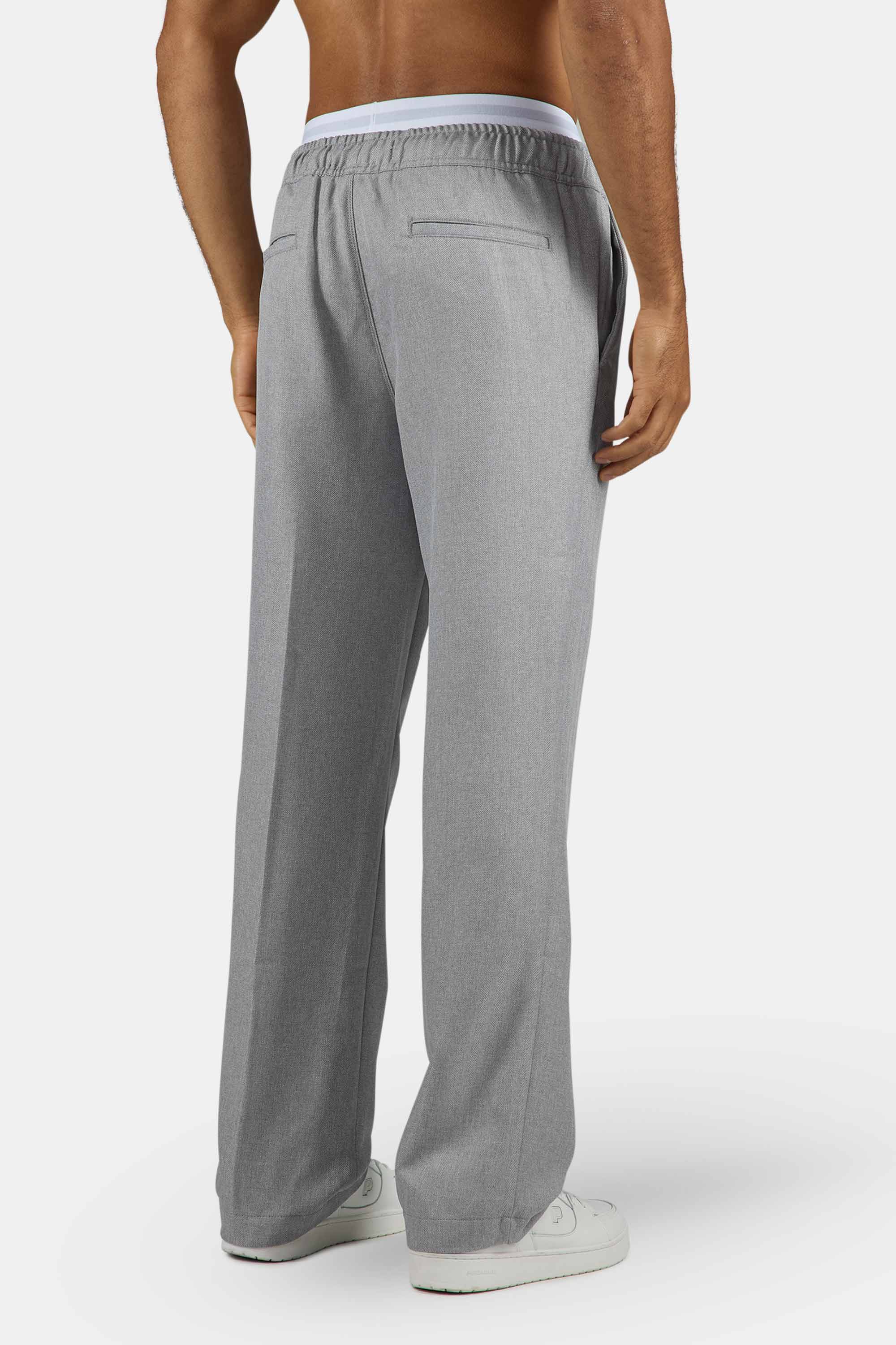 Tapert Textured Smart Pants Heather Grey – PEGADOR®