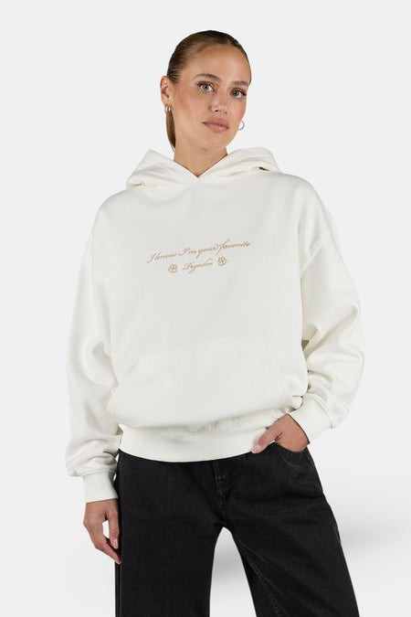 Levadia Oversized Hoodie Warm White