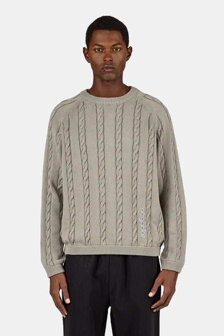 Trogir Cable Knit Sweater Flint Grey