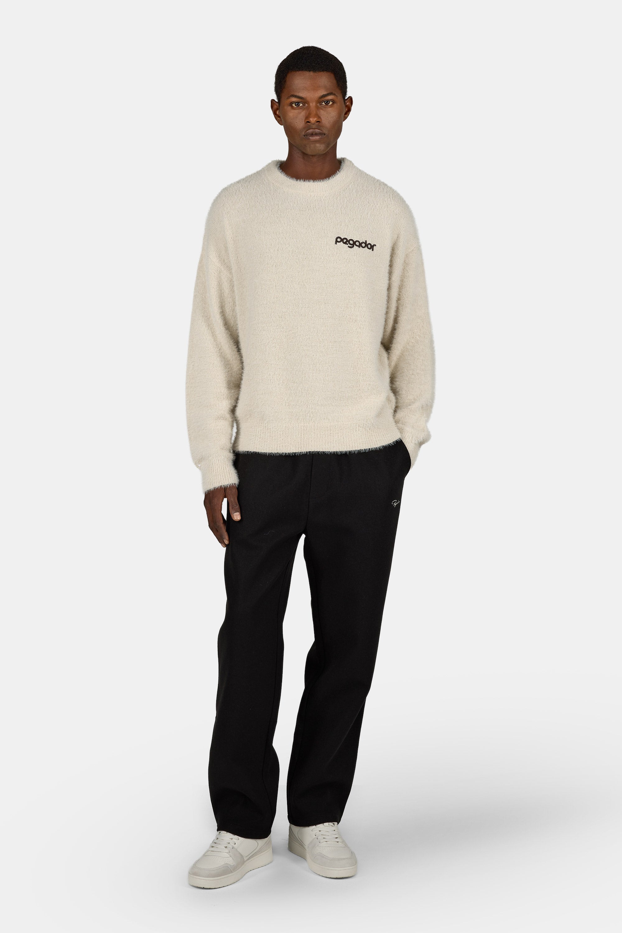 Dalian Furry Knit Sweater Cozy Beige – PEGADOR®